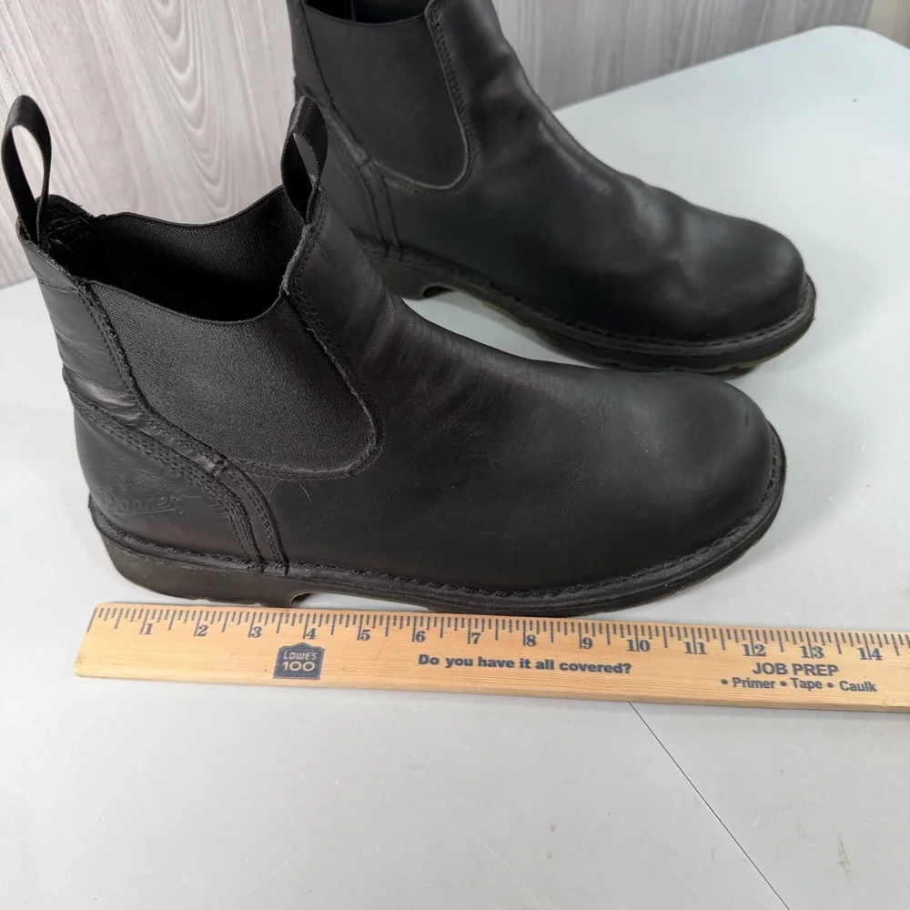 Danner Black Leather Men’s Chelsea Ankle Boot Vibram Sole‎ Comp Toe Sz 14